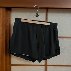 Lululemon Fast and Free 3” Graphite Grey Black Athletic Shorts